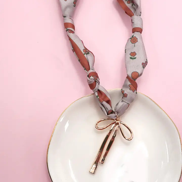 Handmade Scarf Charm Necklace