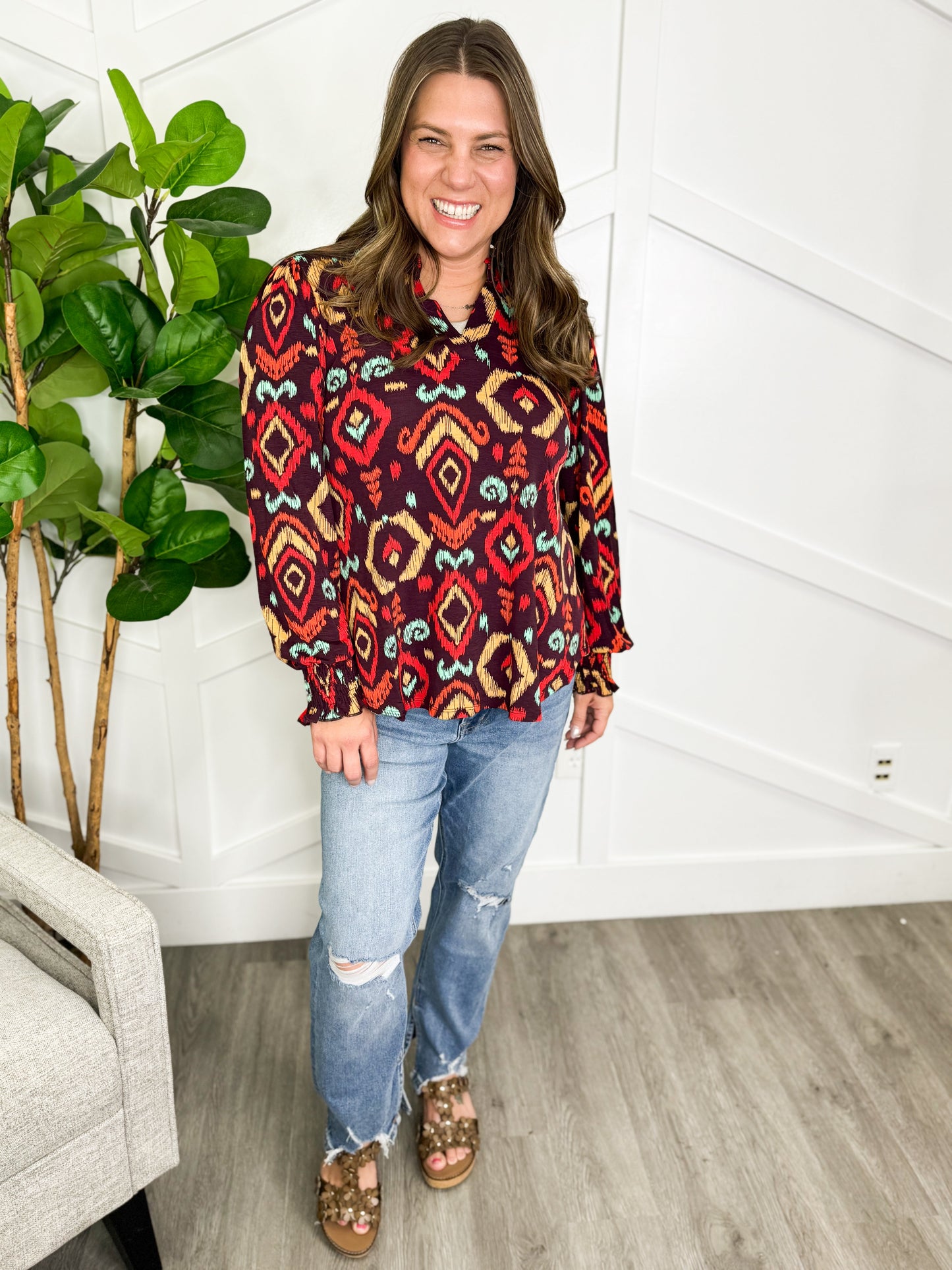 Reg/Plus-Charming Comfort Top