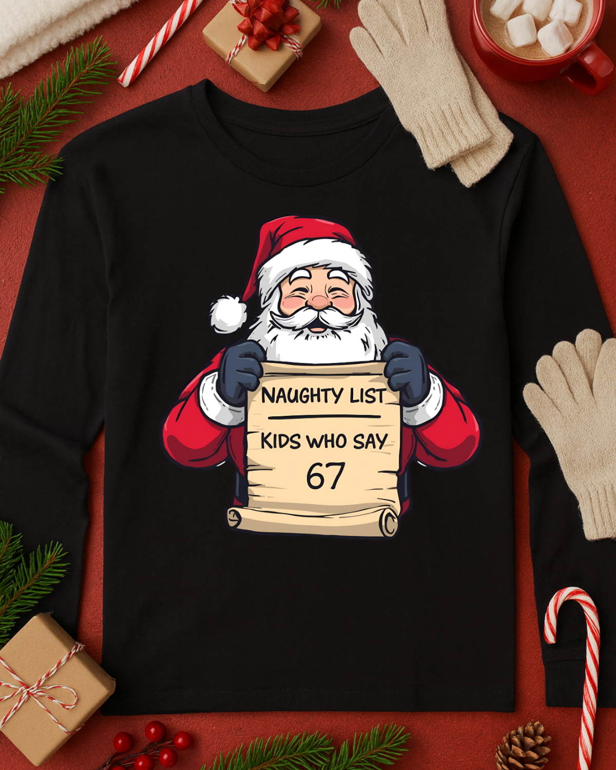 Naughty List Graphic Top (4 Shirt Options)