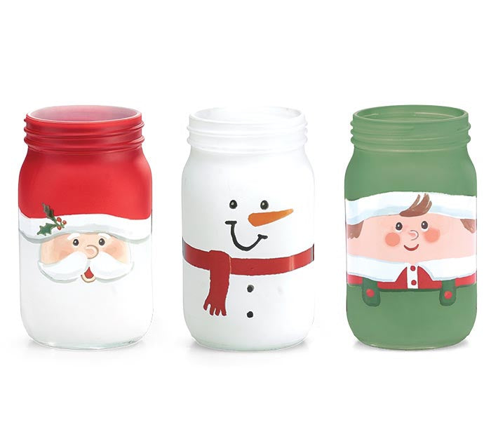 Christmas Mason Jar Vases