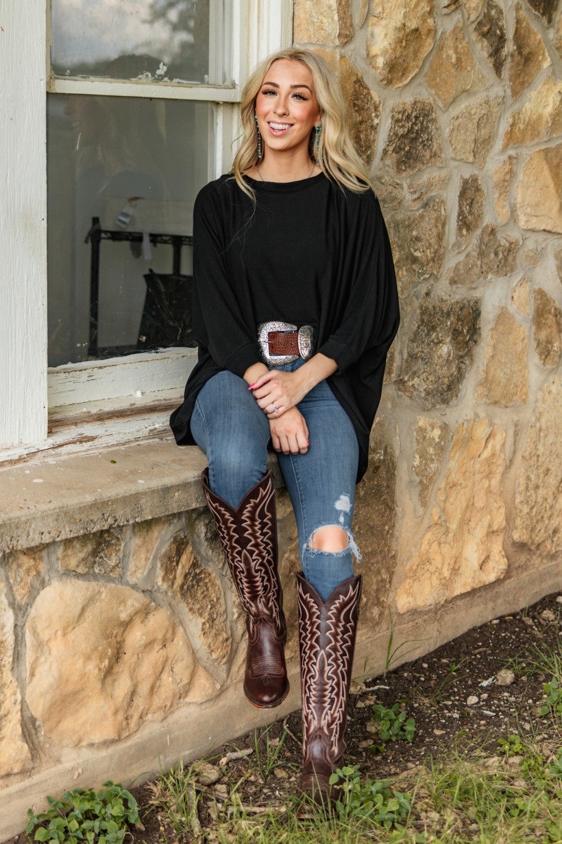 Reg/Plus-Falling For Comfort Top