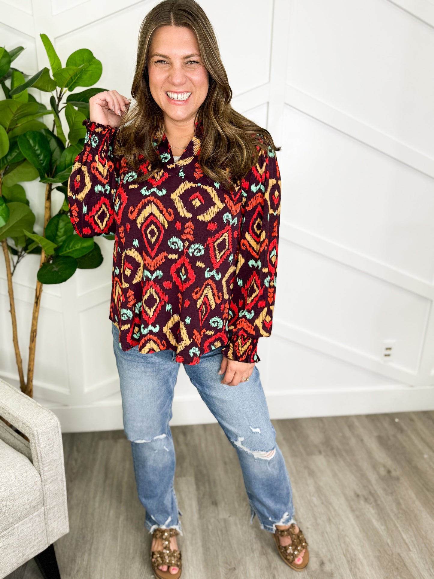 Reg/Plus-Charming Comfort Top