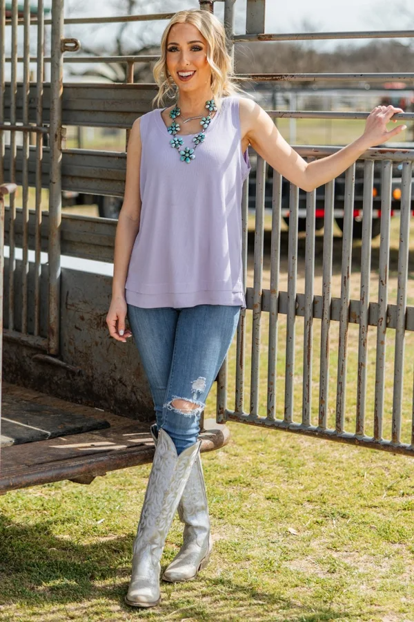 Reg/Plus-Life's A Breeze Tank Top