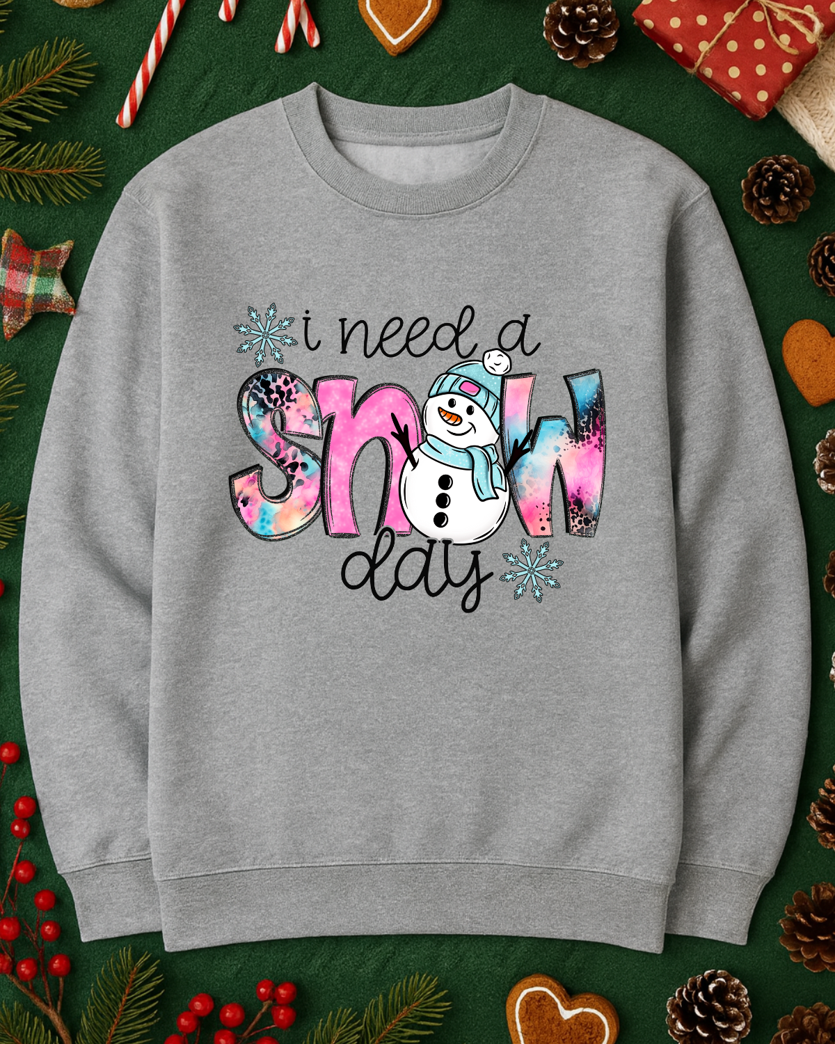 Snow Day Graphic Top (4 Shirt Options)