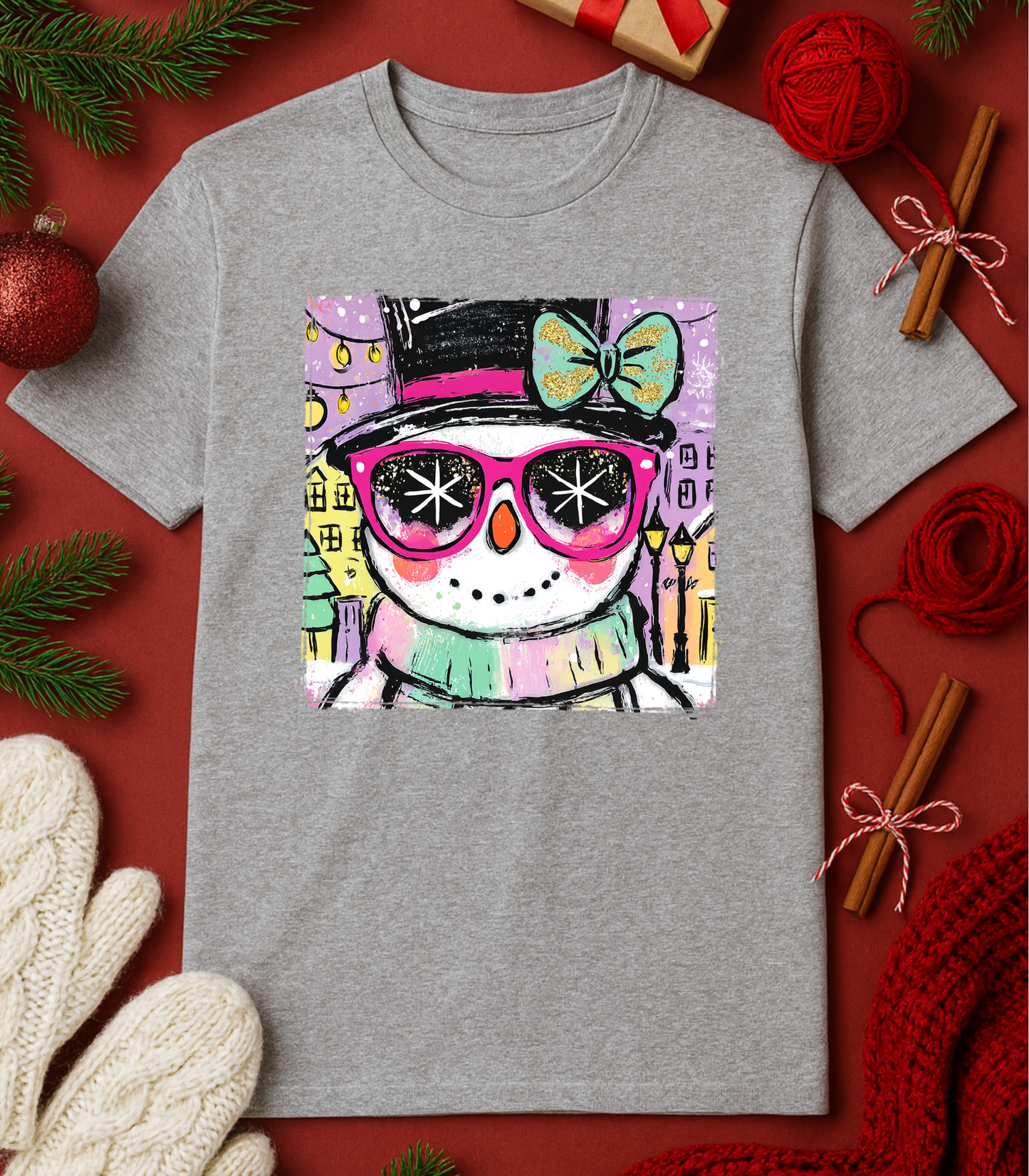 Groovy Snowgirl Tee (4 Shirt Options)