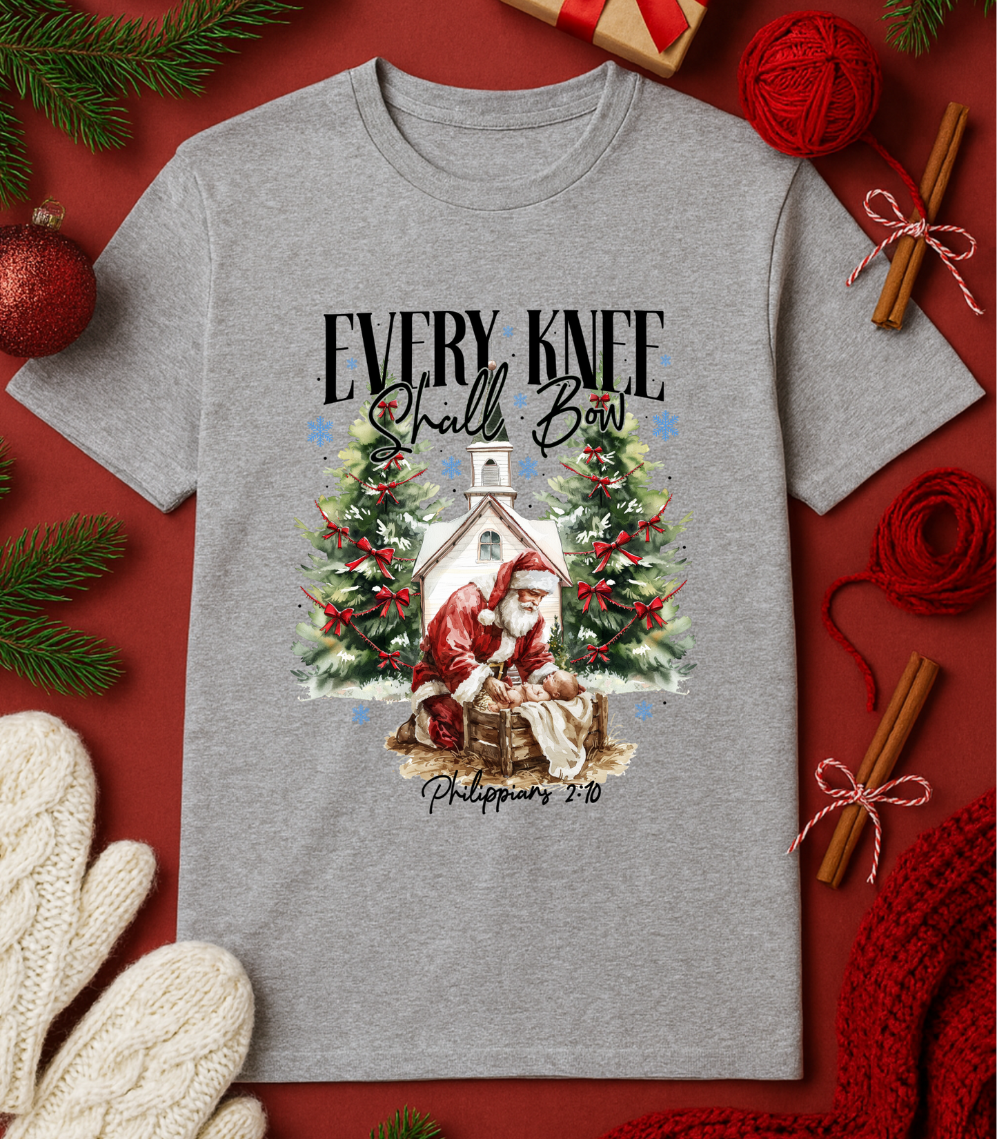 Every Knee Shall Bow Tee (4 Shirt Options)