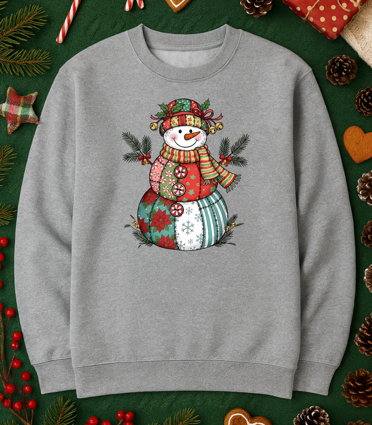 Winter Patterned Snowman Tee (4 Shirt Options)