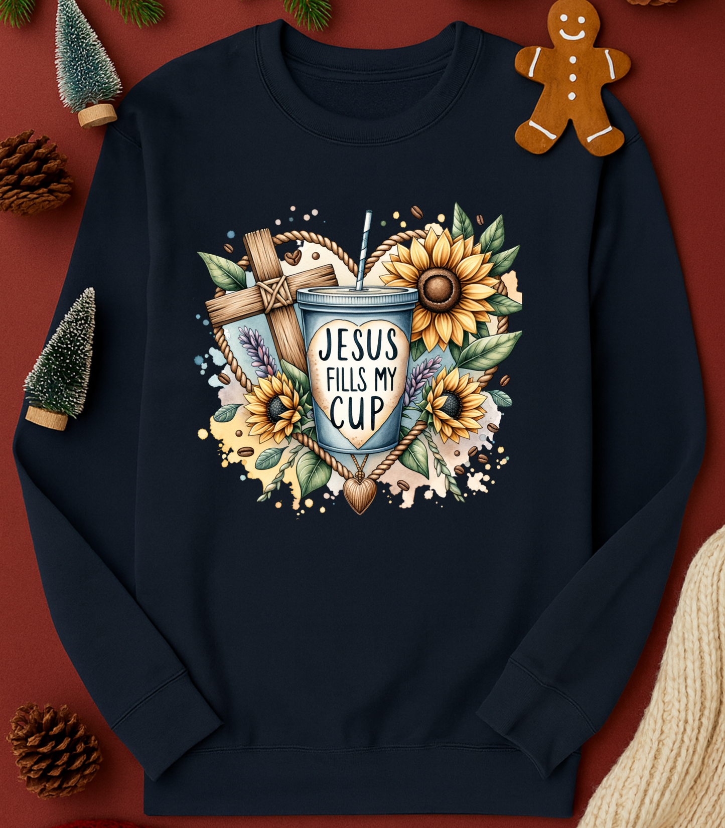 Jesus Fills My Cup Crewneck (+assorted styles)