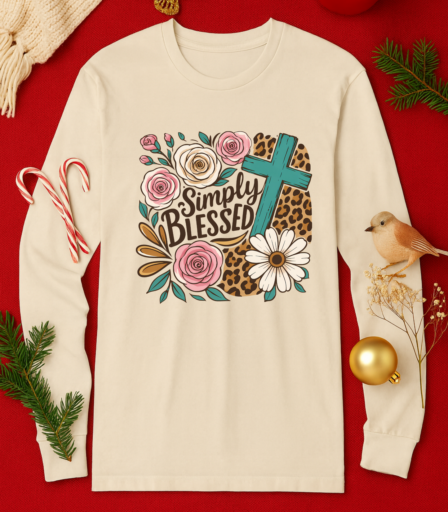 Simply Blessed Bone Crewneck (+assorted styles)