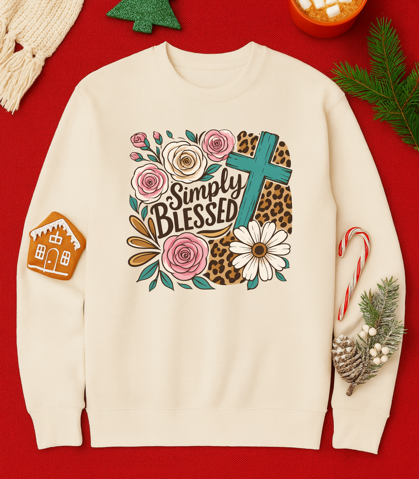 Simply Blessed Bone Crewneck (+assorted styles)