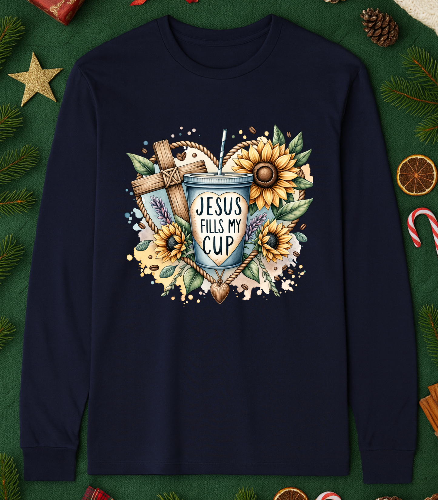 Jesus Fills My Cup Crewneck (+assorted styles)
