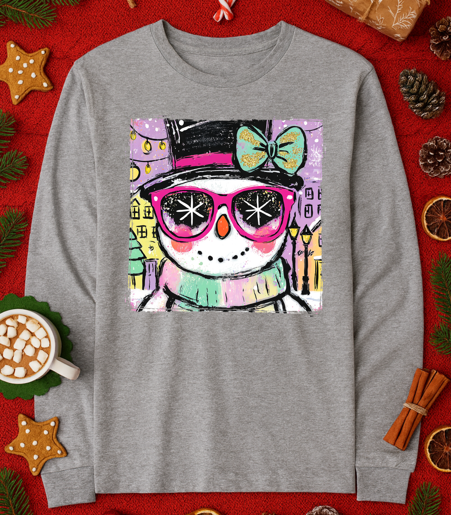 Groovy Snowgirl Tee (4 Shirt Options)
