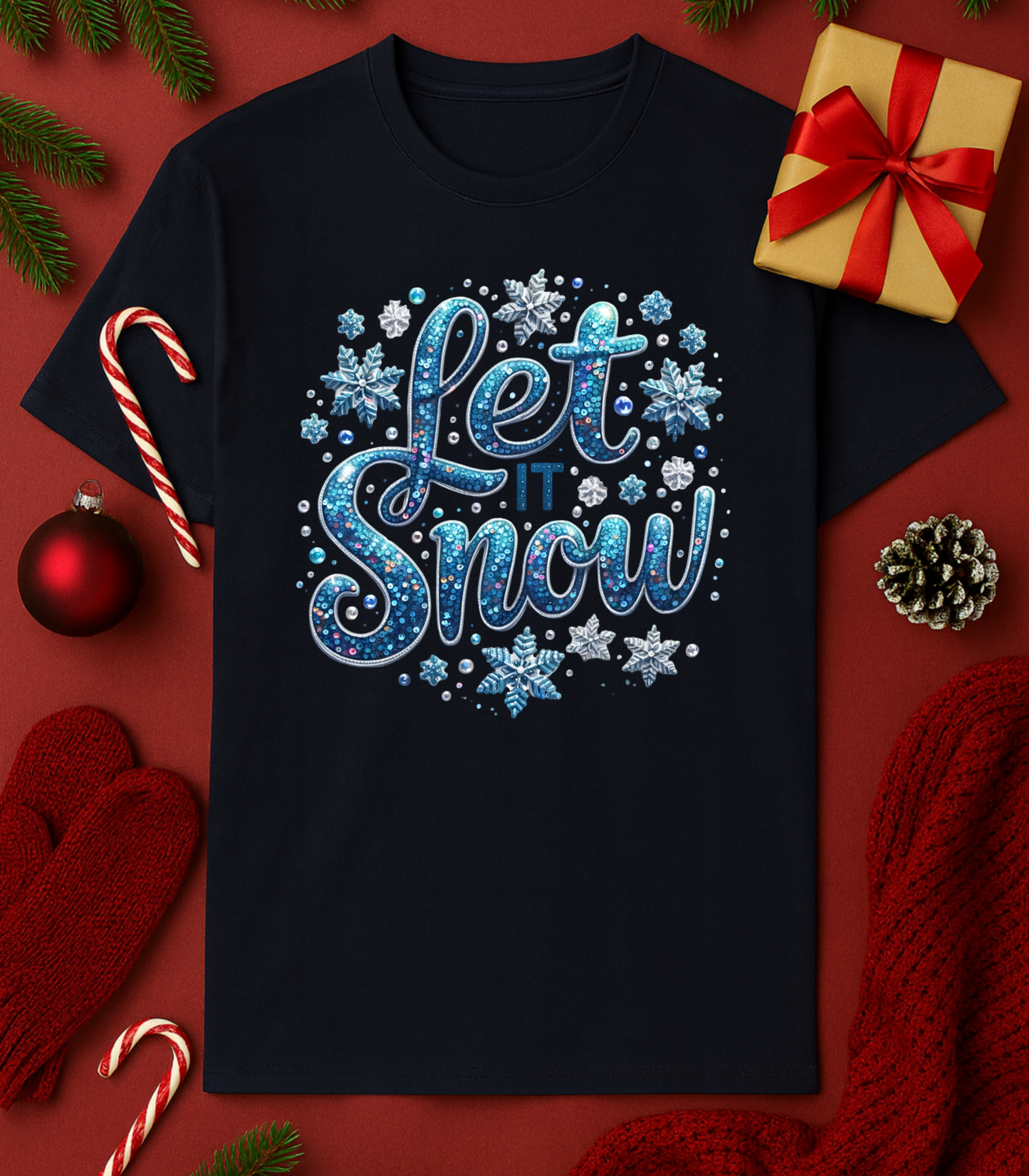 Let it Snow Graphic Tee (4 Shirt Options)
