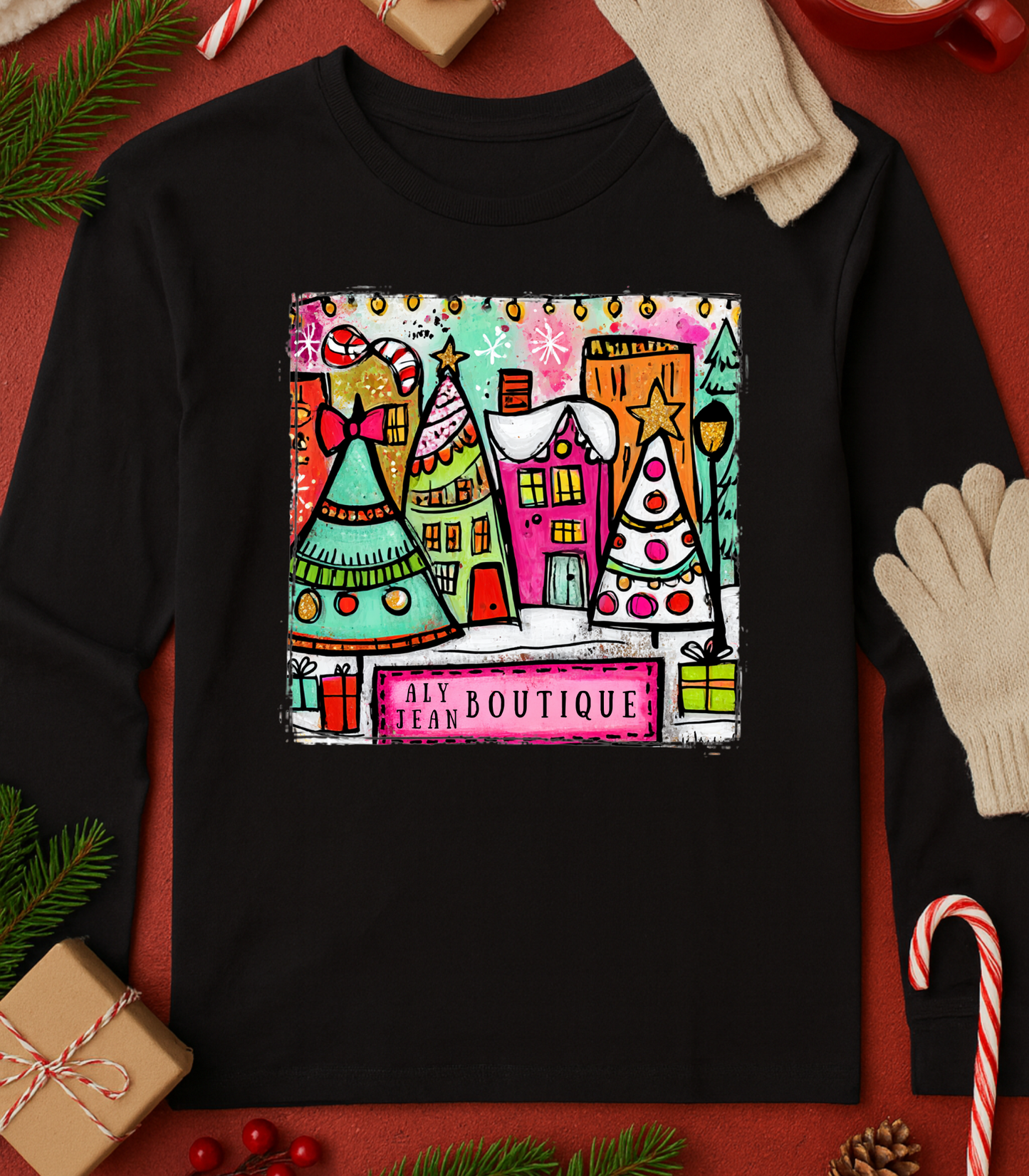 Winter Aly Jean Boutique Tee (5 Shirt Options)