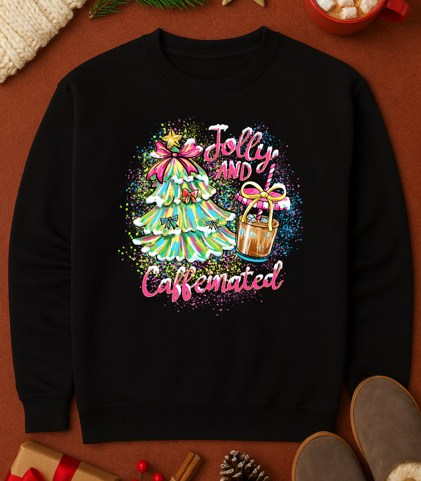 Jolly & Caffeinated Tee (4 Shirt Options)
