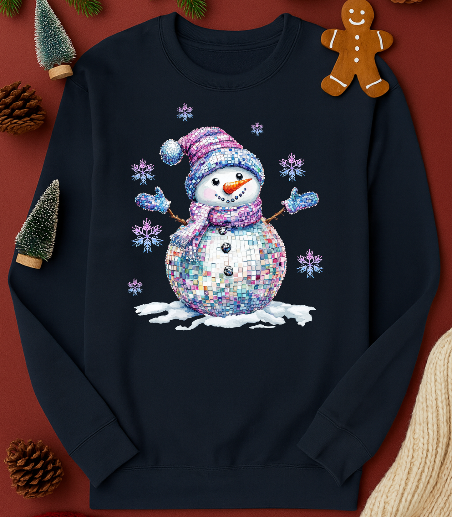 Disco Snowman Tee (4 Shirt Options)