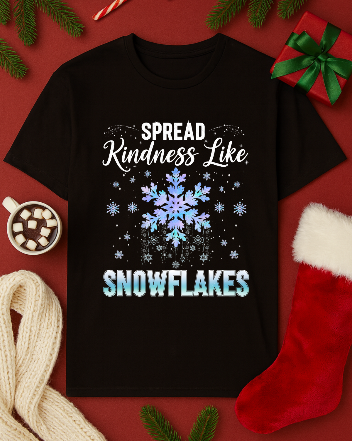 Kindness Snowflakes Graphic Top (3 Shirt Options)