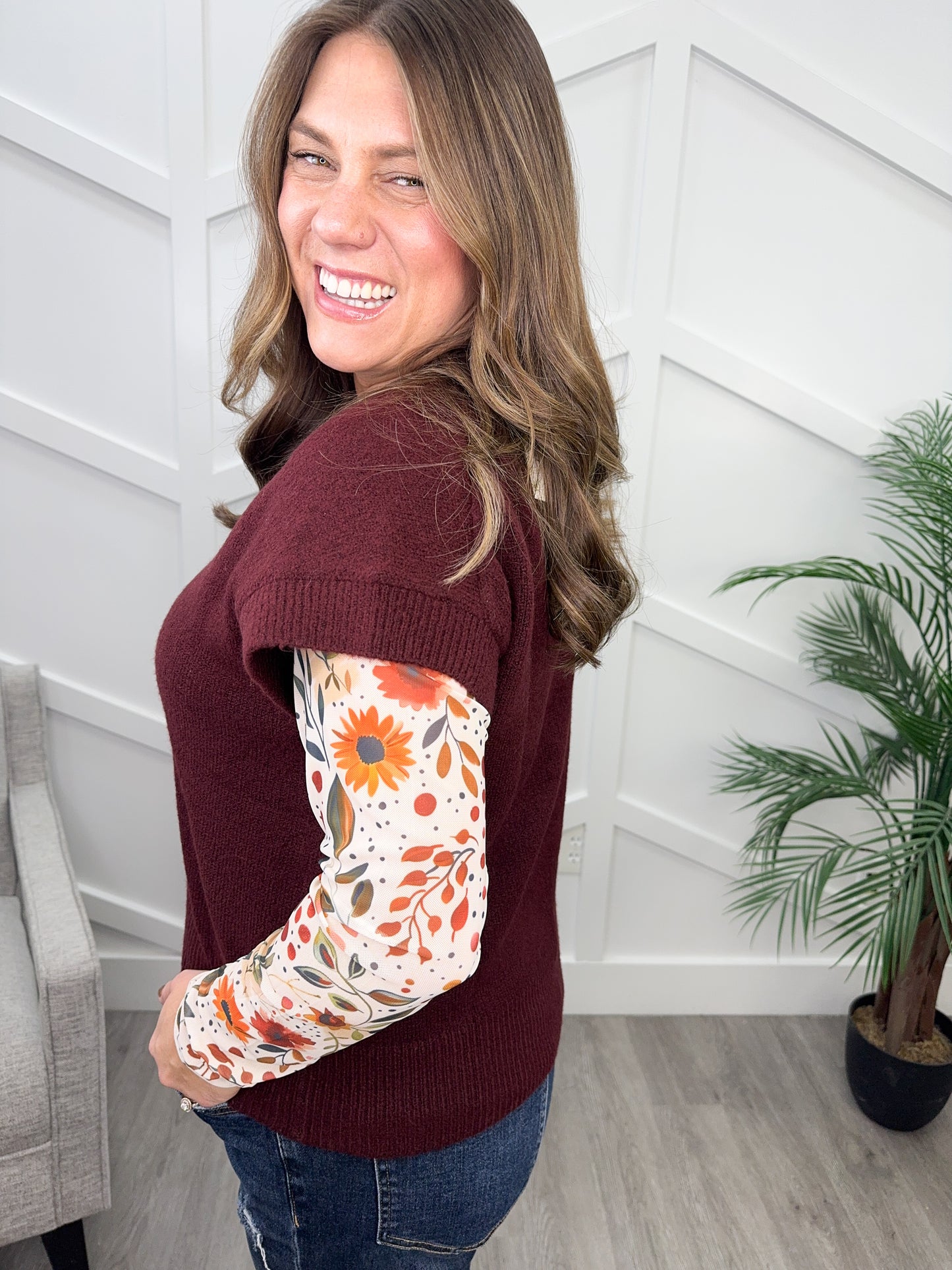 Reg/Plus-High Expectations Short Sleeve Sweater