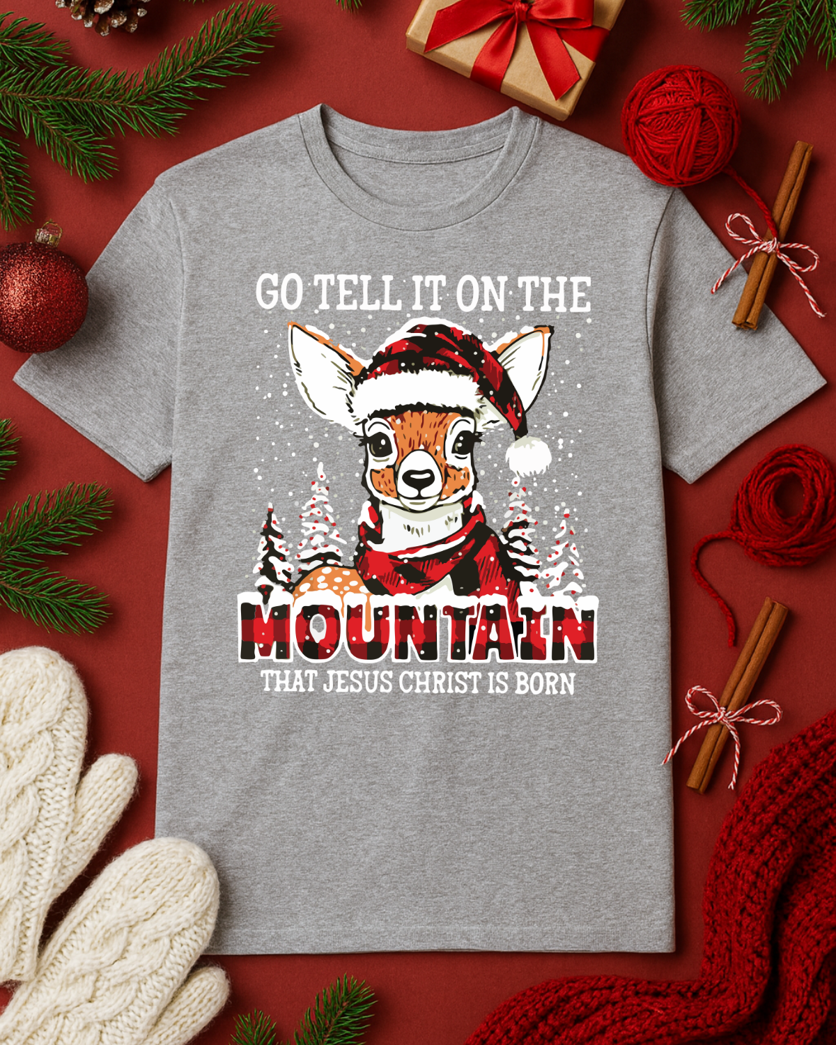Go Tell it on the Mountain Graphic Top (4 Shirt Options)