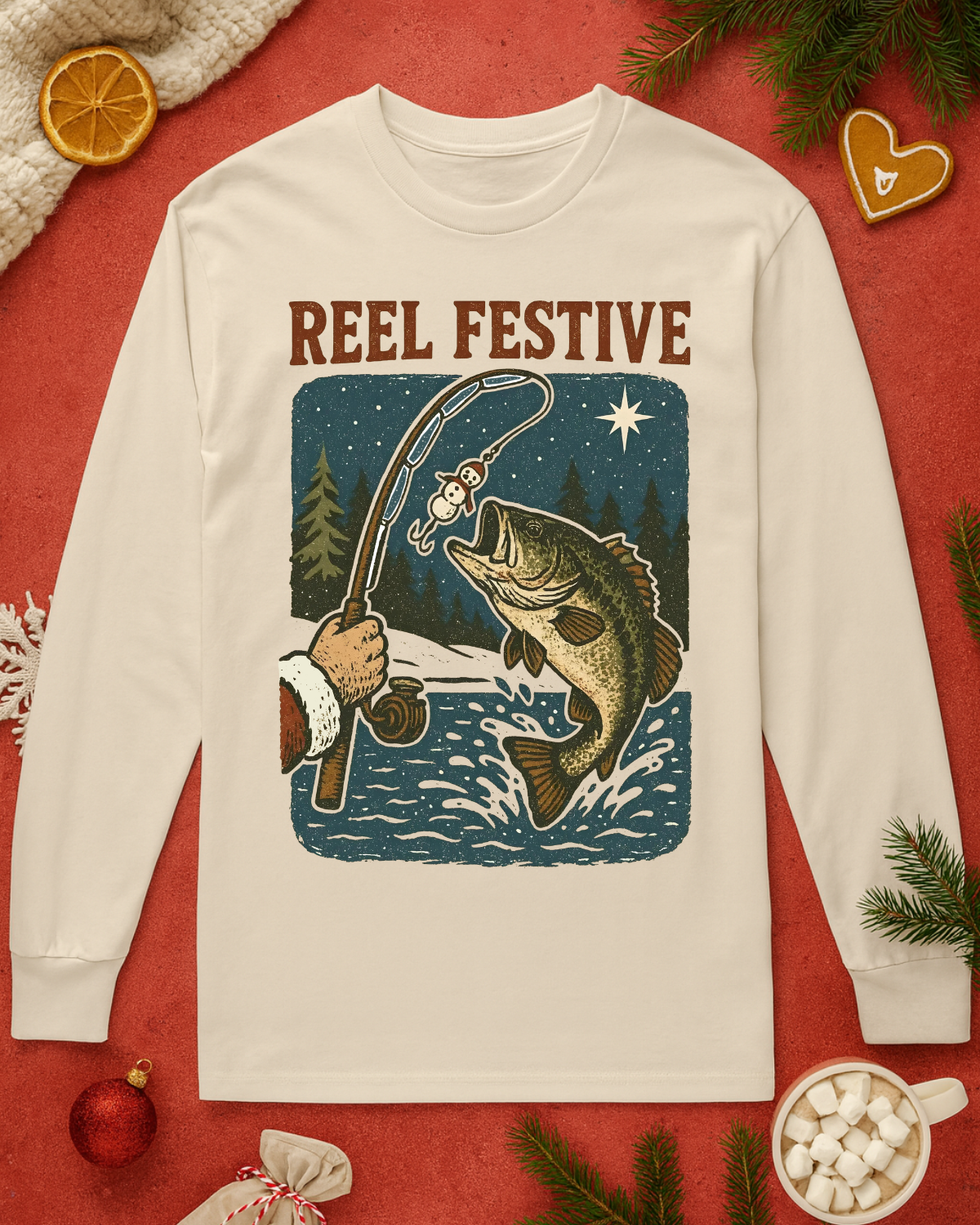 Reel Festive Graphic Top (3 Shirt Options)