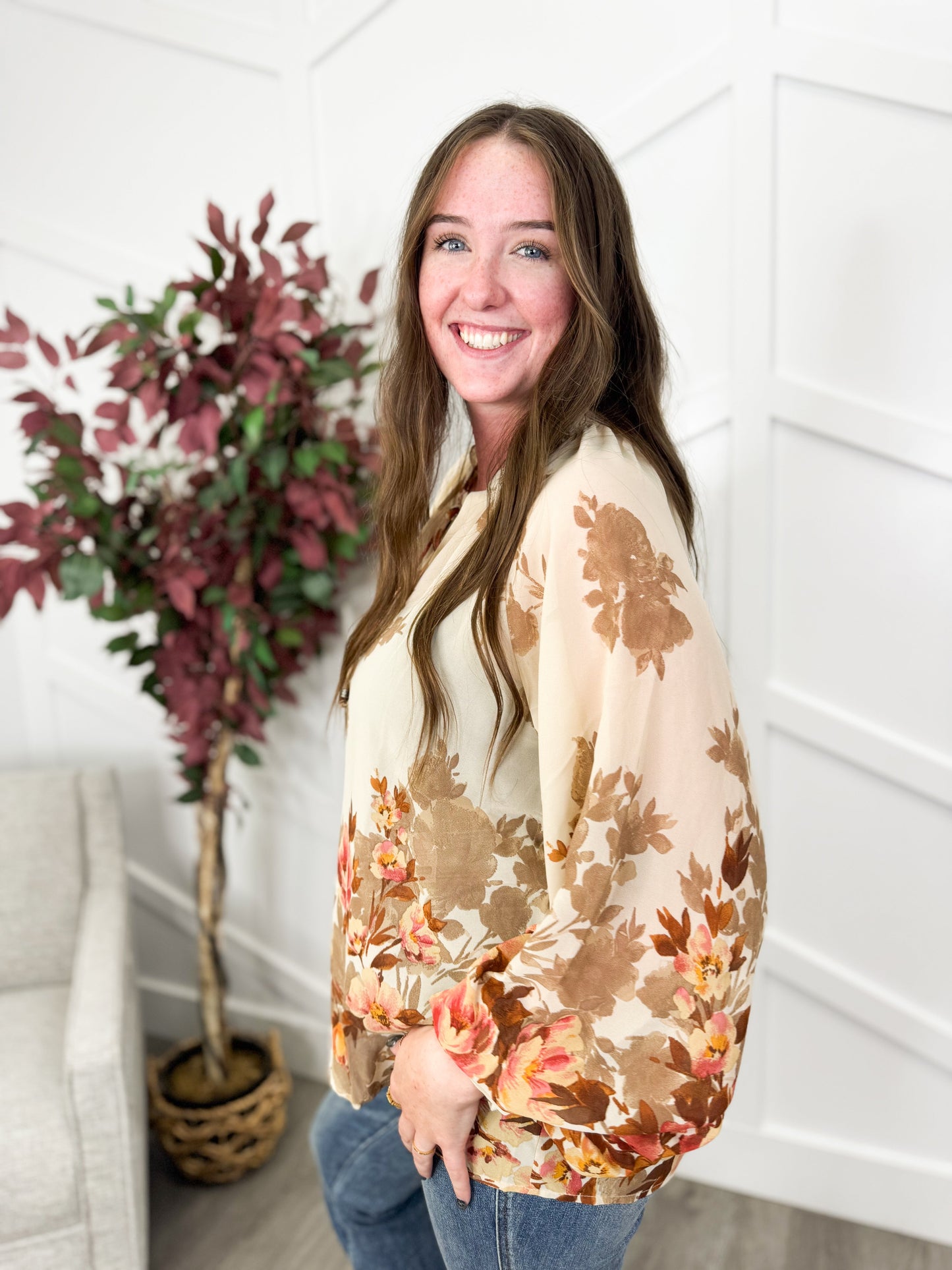 Reg/Plus- Floral Balance Top
