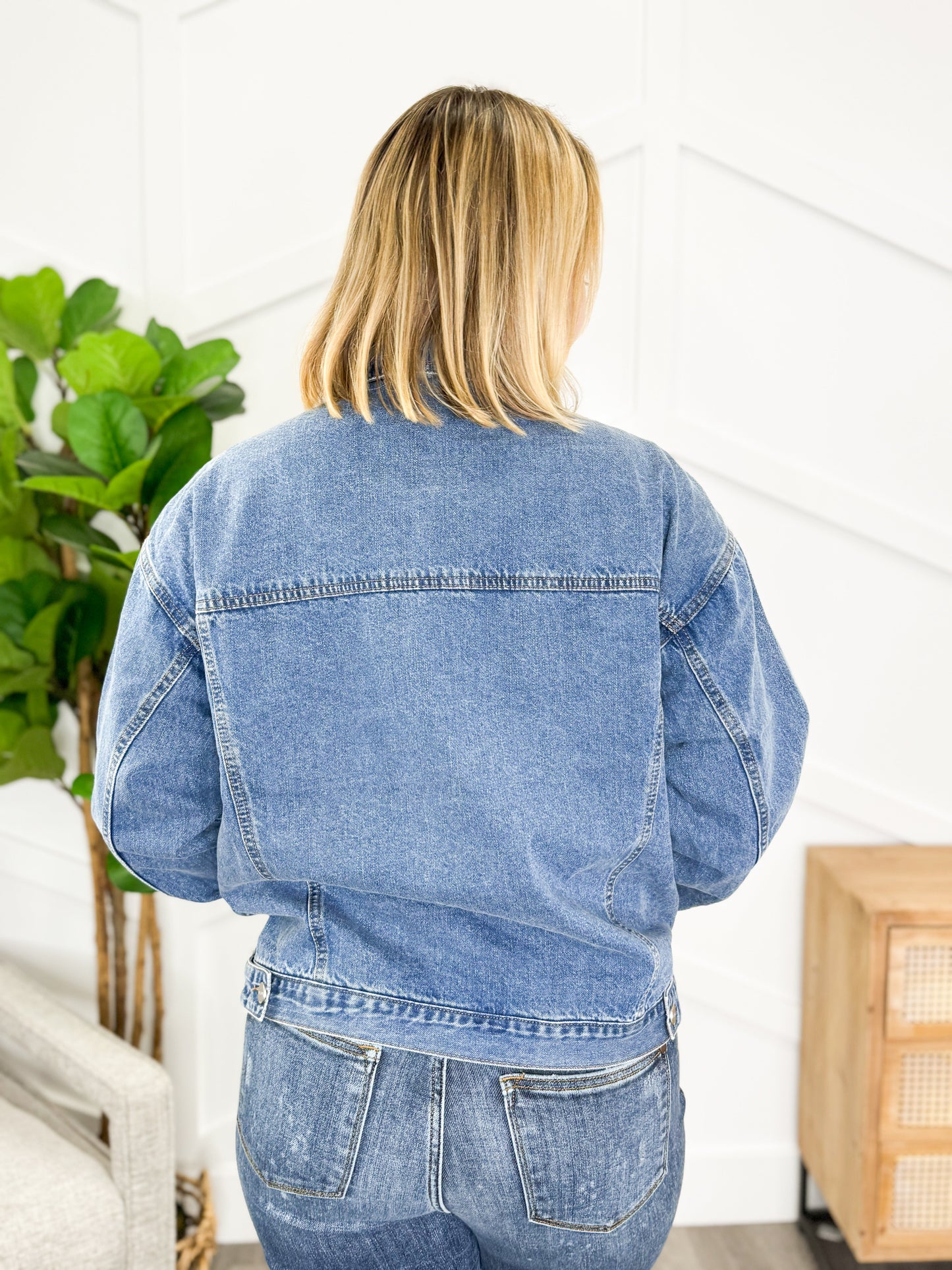 Reg/Plus- Better Believe It Denim Jacket