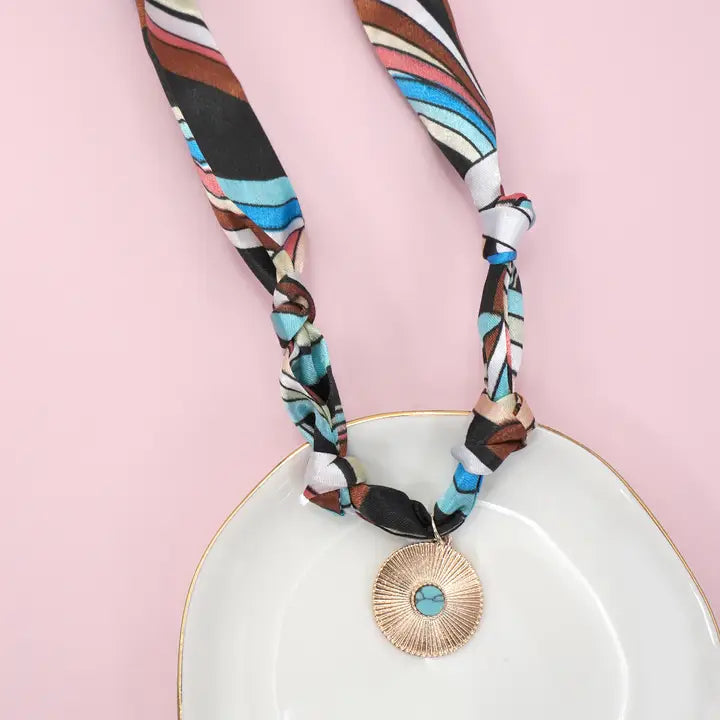 Handmade Scarf Charm Necklace