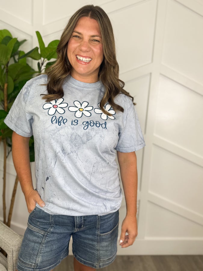 Life Is Good Wash Tee