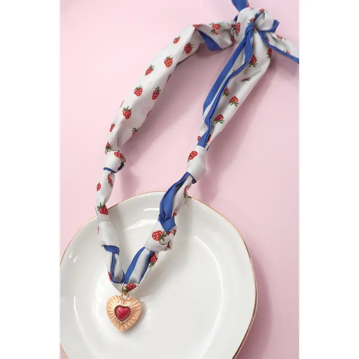 Handmade Scarf Charm Necklace