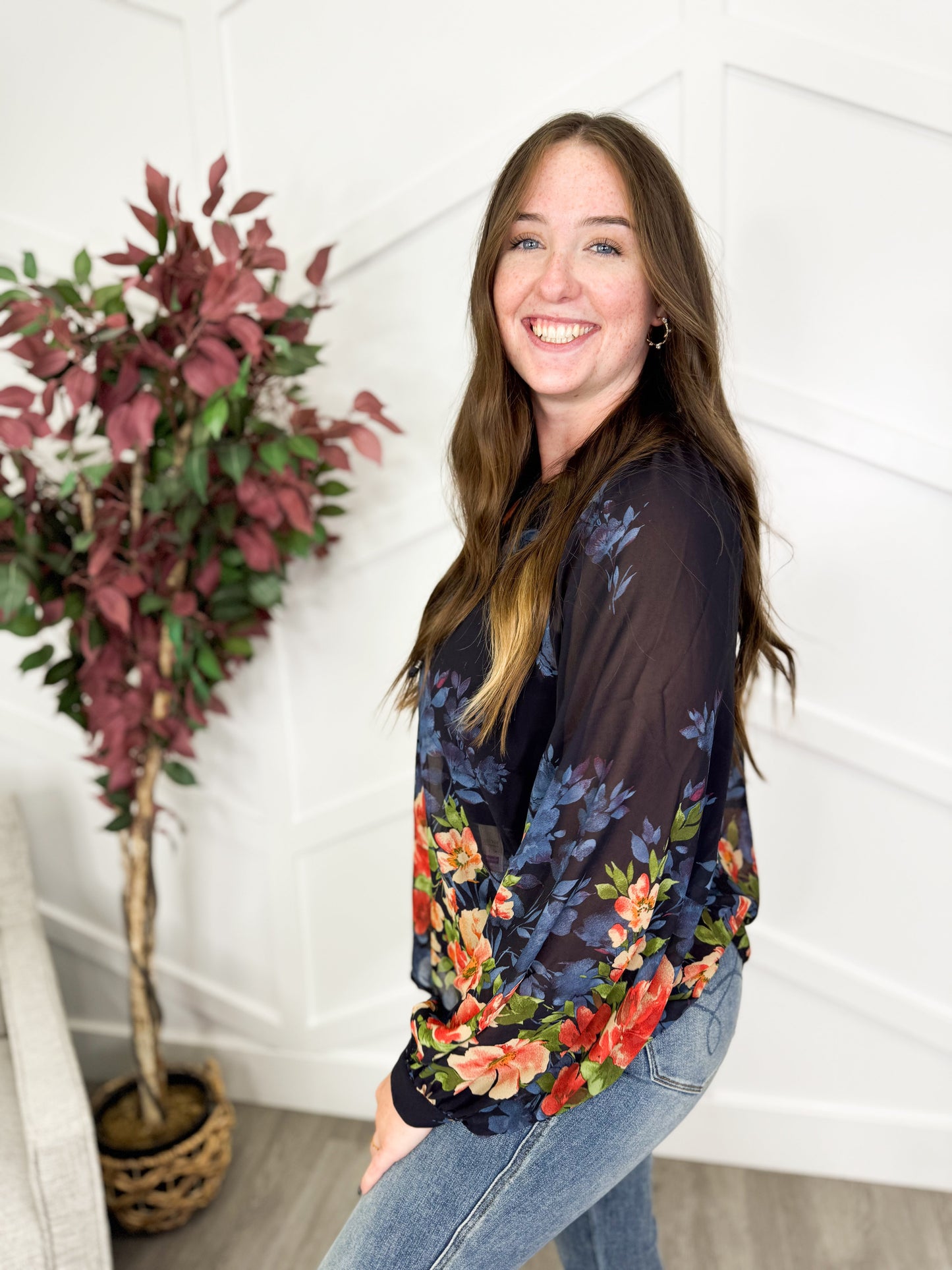 Reg/Plus- Floral Balance Top
