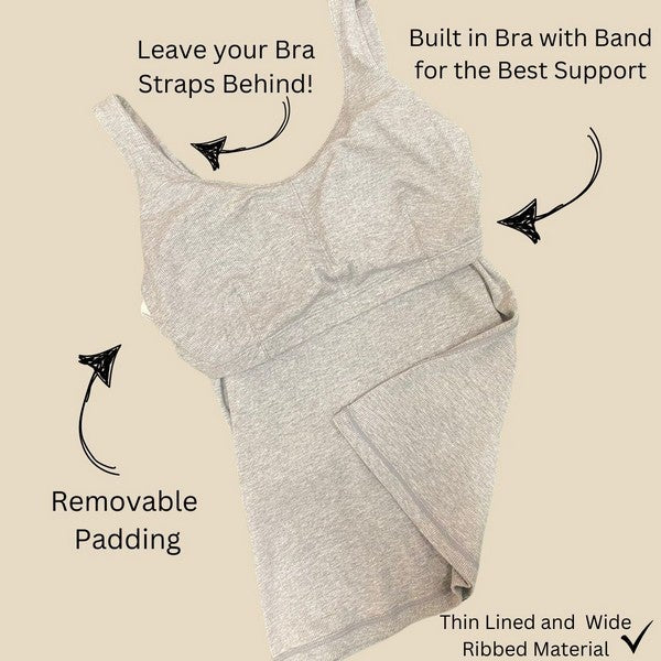 Women’s Precision Fit Tank With Built in Bra