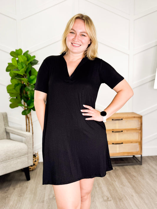 Reg/Plus- Midnight Ease Dress
