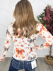 Reg/Plus-Falling For Bows Mesh Top