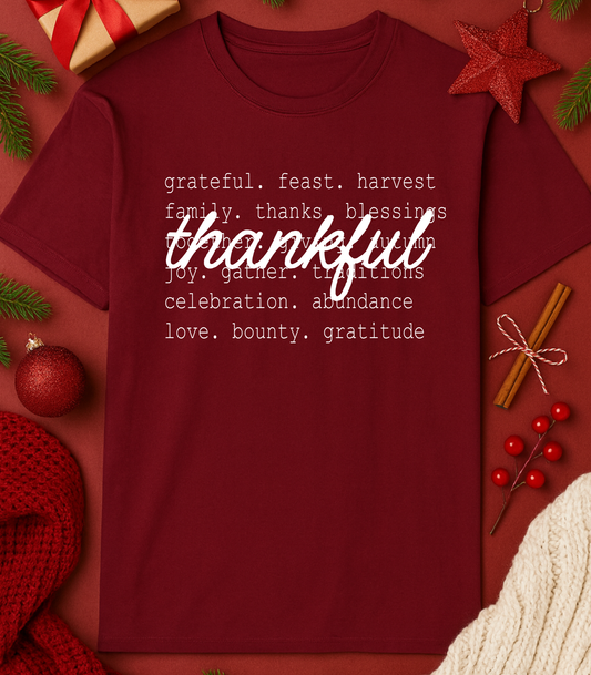 Thankful + Words Tee or Sweatshirt