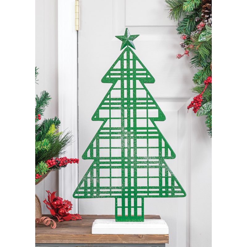 Contemporary Green Metal Tree