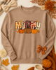 Brown Fall Customizable Mama Sweatshirt