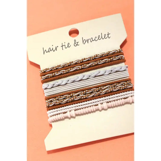 Boho Dual Function Knot Bracelet Hair Ties