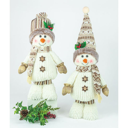 Winter Hazel Snowman Stander