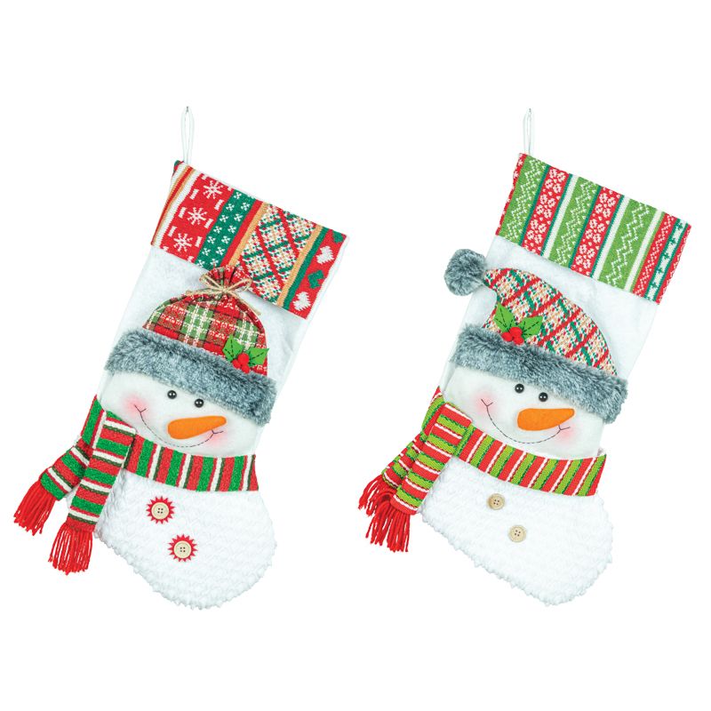 Snazzy Snowman Stocking