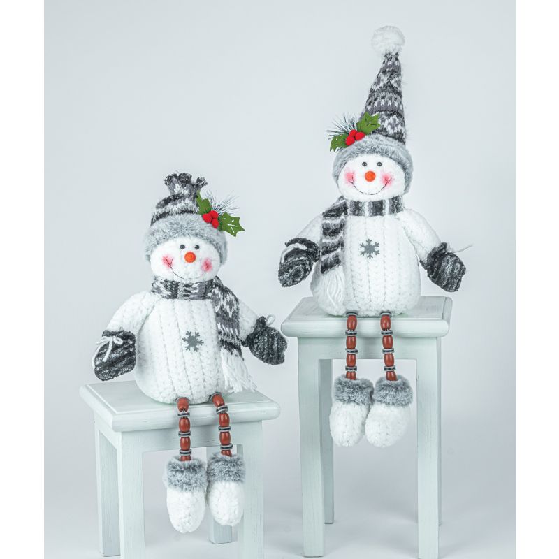 Frosted Snowman Button Legs