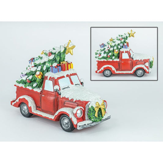 Light Up Christmas Truck W/Tree