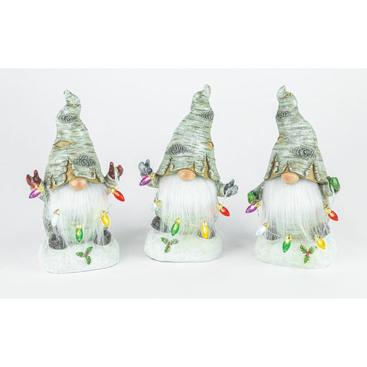 Christmas Light Up Nature Gnome