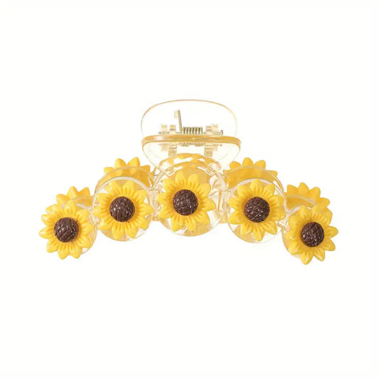 Sunflower Hair Claw Clip