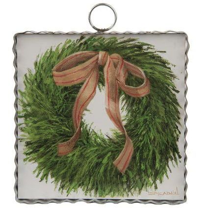 Cedar Wreath Charm