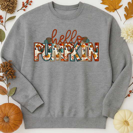 Hello Pumpkin Graphic Crewneck