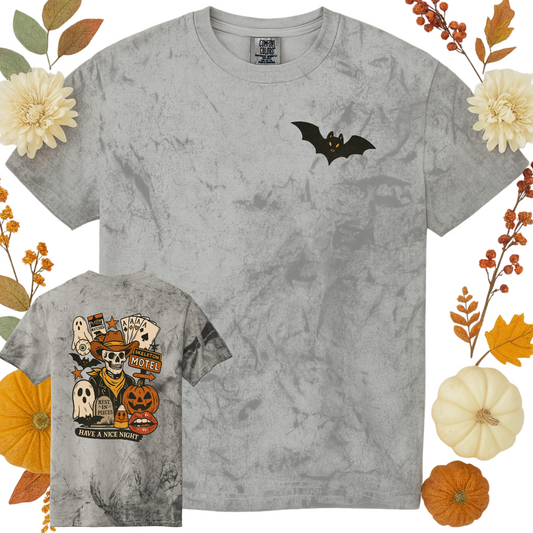 Skeleton Motel Tee (front & back)