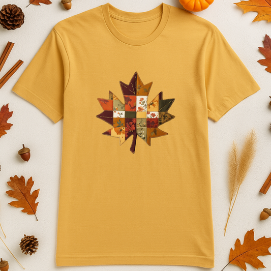 Patchwork Fall Leaf Tee