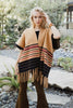 One Size- Western Luxe Fringed Ruana