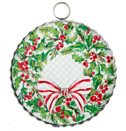 Holly Wreath Charm