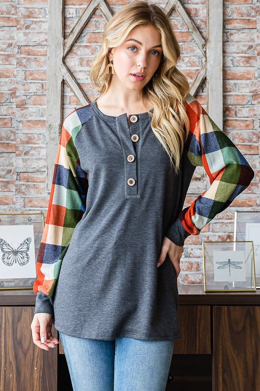 Reg/Plus- Finding Goodness Long Sleeve Top